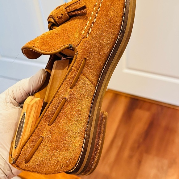 Sperry Brown Suede Loafers with Tassel Accents - Picture 9 of 16